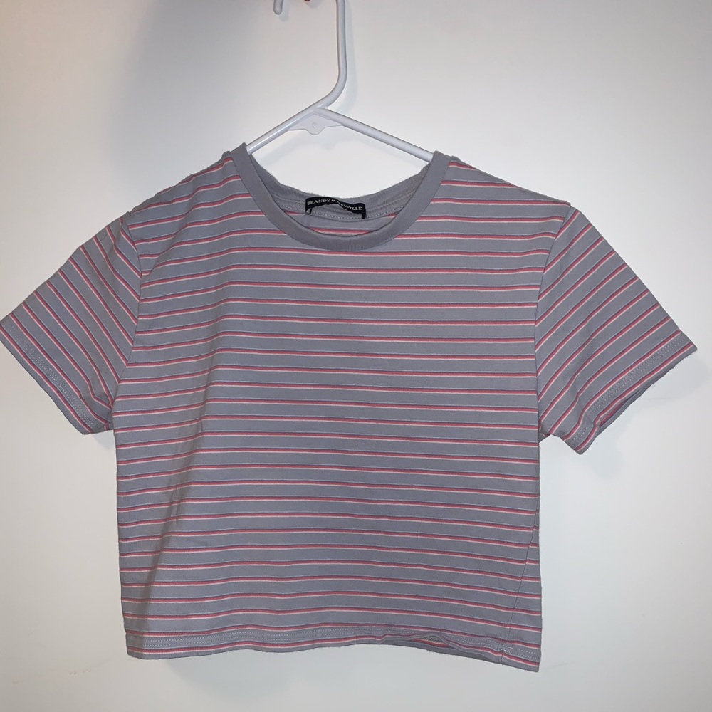 Striped Brandy Melville Crop Top